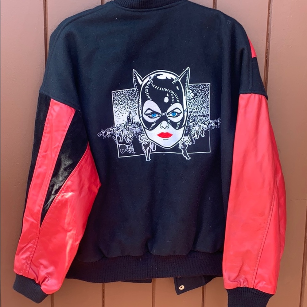 Cat woman varsity jacket